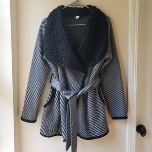 Belted Sweater Coat